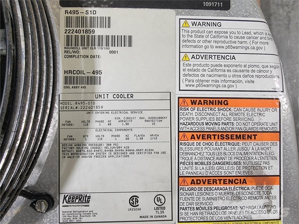  KEEPRITE R495-S1D Isıtma ve çözme ekipmanı