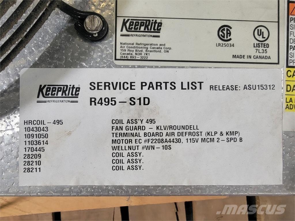  KEEPRITE R495-S1D Isıtma ve çözme ekipmanı