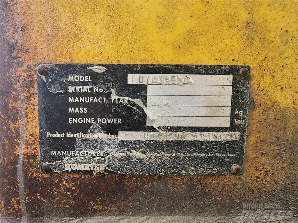 Komatsu  Belden kirma kaya kamyonu