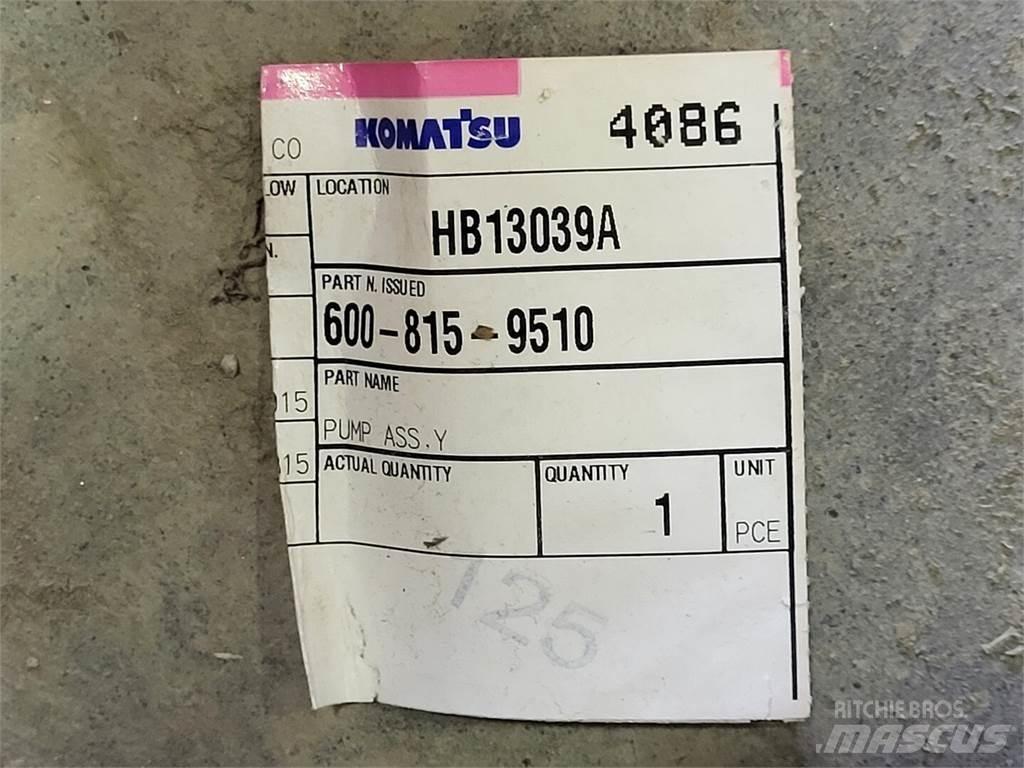 Komatsu 600-815-9510 Su pompalari