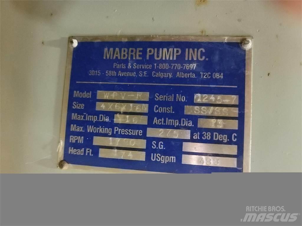  MABRE PUMP WPV-R Su pompalari
