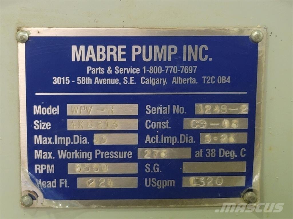  MABRE PUMP WPV-R Su pompalari