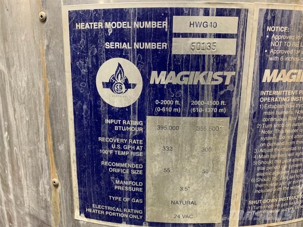  MAGIKIST HWG40 Isıtma ve çözme ekipmanı