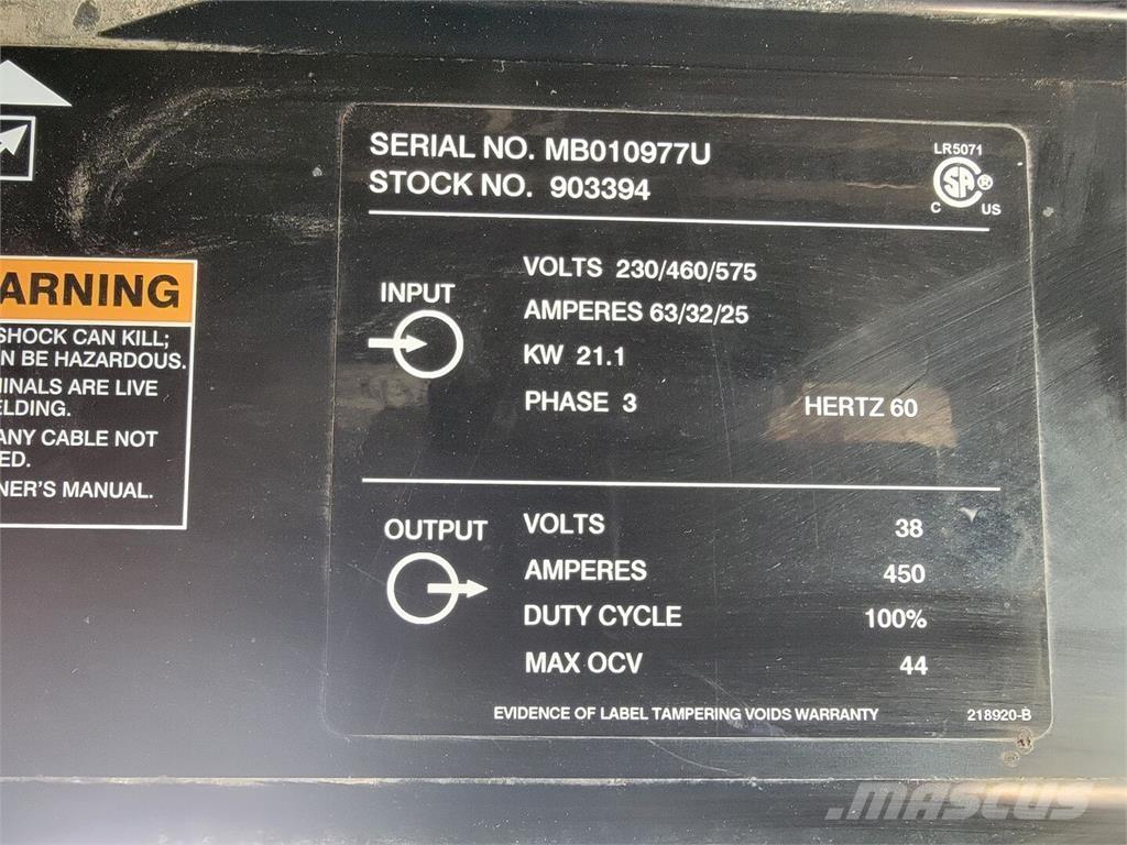 Miller Deltaweld 452 Kaynak makineleri