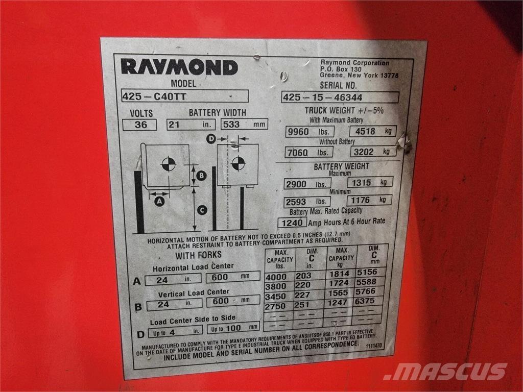 Raymond 425-C40TT Diger
