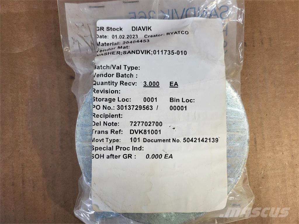 Sandvik 011735-010 Diger