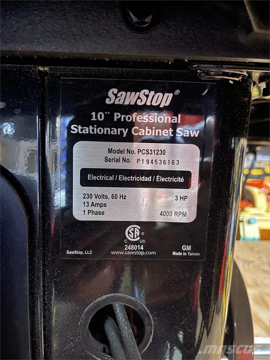  SAWSTOP PCS31230 Diger