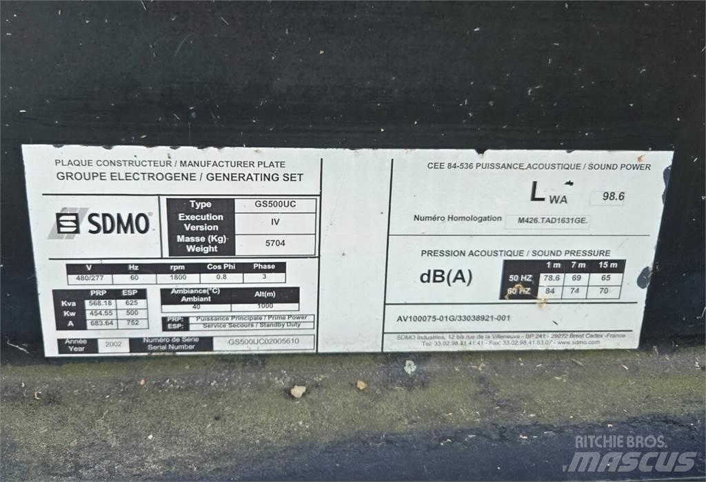 Sdmo GS500UC Dizel Jeneratörler
