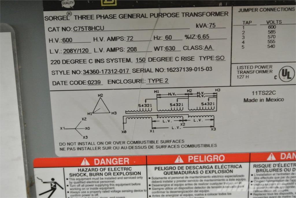  SQUARE D C75T8HCU Diger