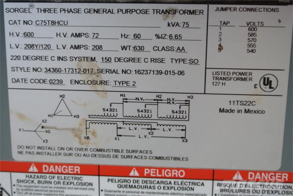  SQUARE D C75T8HCU Diger