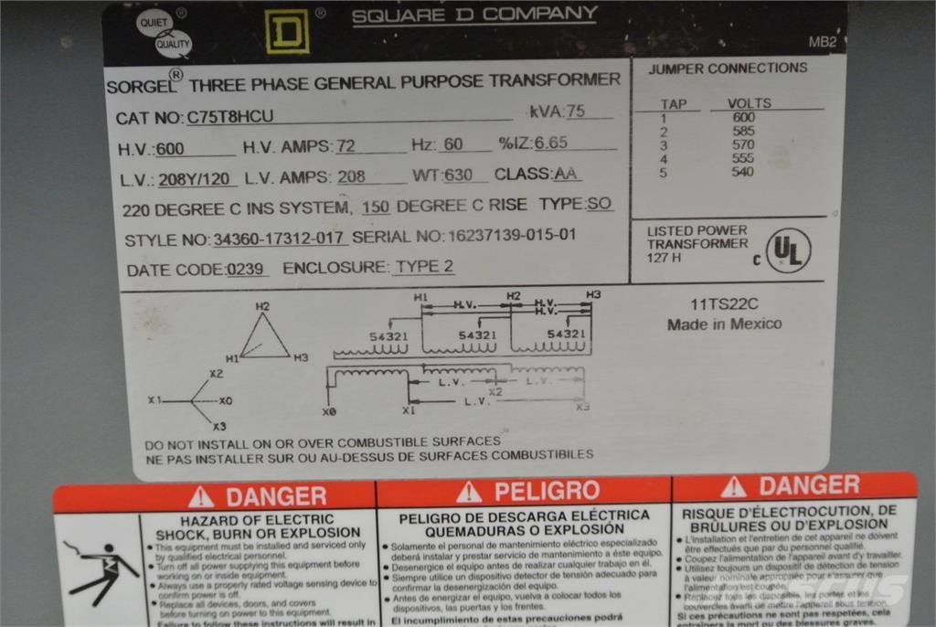 SQUARE D C75T8HCU Diger