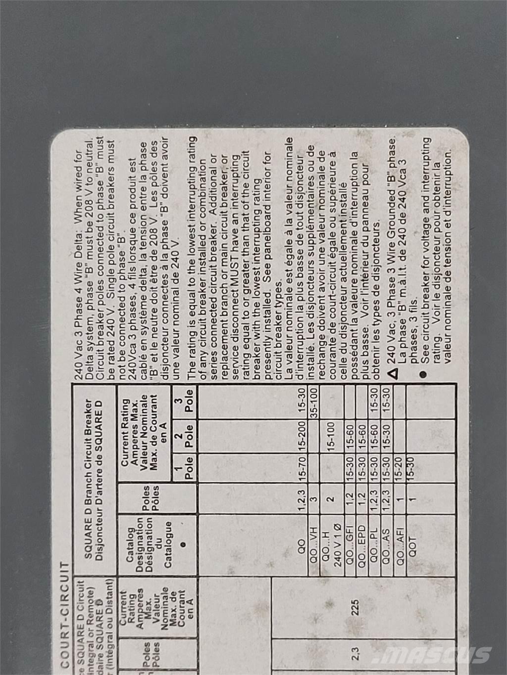  SQUARE D QOC30UC Diger