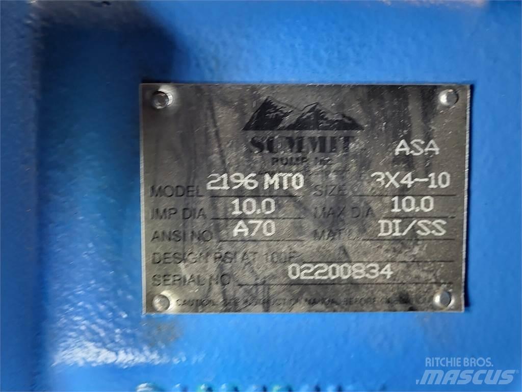  SUMMIT PUMP 2196MTO Sondaj ekipmanı aksesuarları ve yedek parçaları