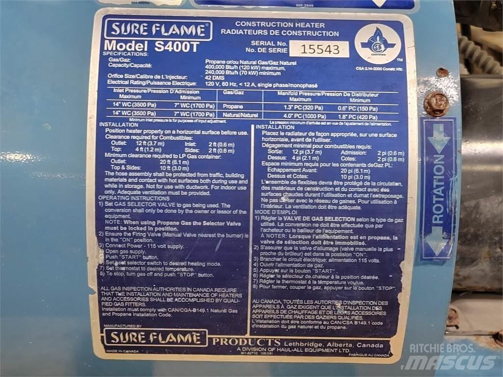  SURE FLAME S400T Isıtma ve çözme ekipmanı