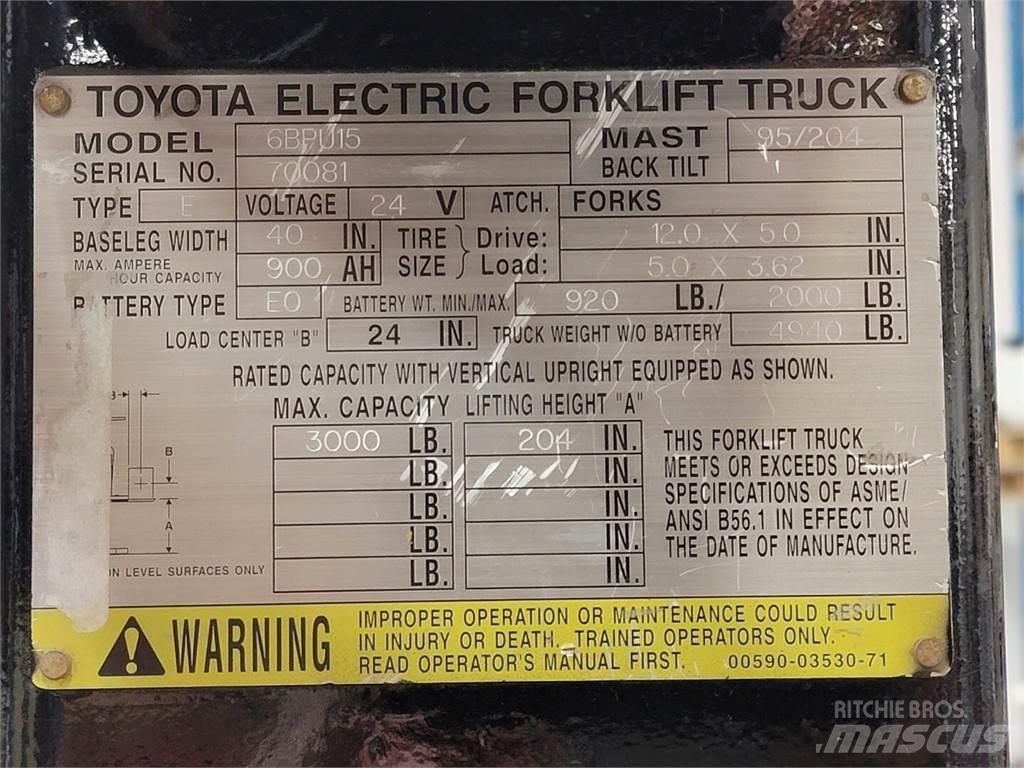 Toyota 6BPU15 Diger