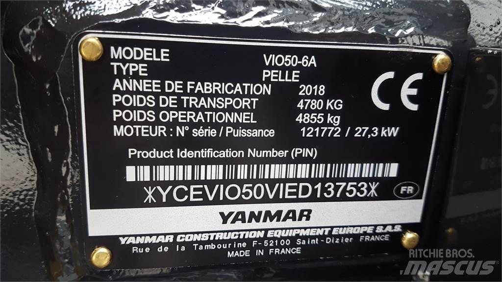 Yanmar ViO50-6 Mini ekskavatörler, 7 tona dek