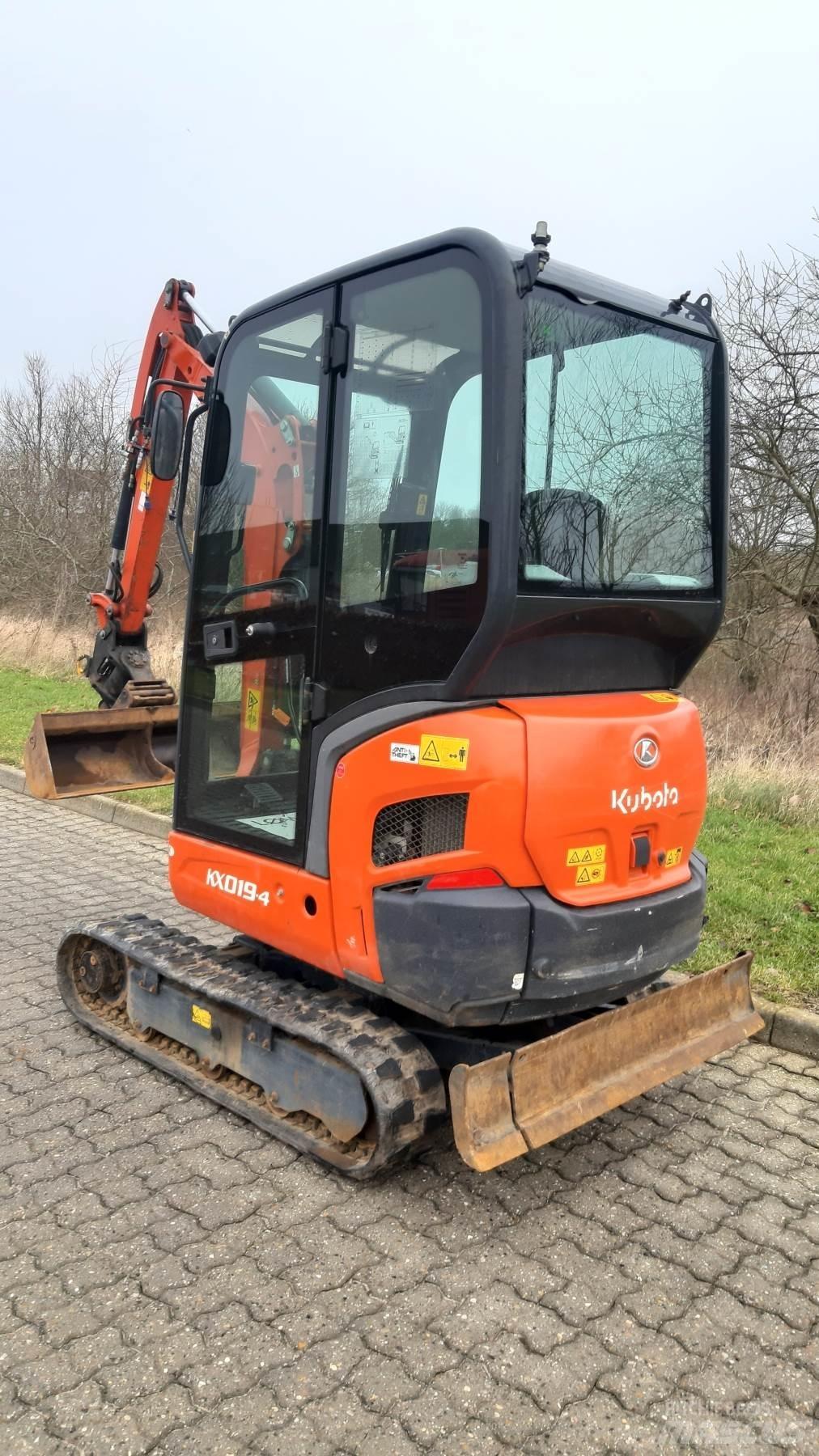Kubota KX019-4 Mini ekskavatörler, 7 tona dek