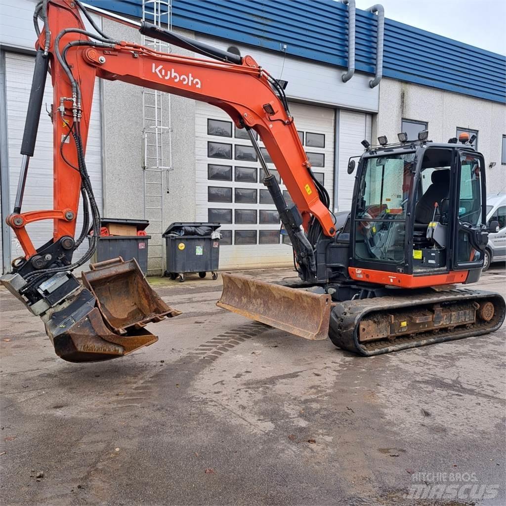 Kubota KX080-4 Mini ekskavatörler, 7 tona dek