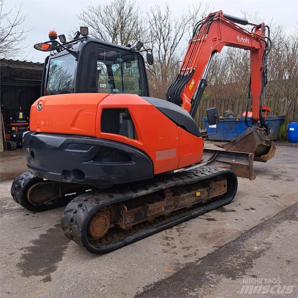 Kubota KX080-4 Mini ekskavatörler, 7 tona dek