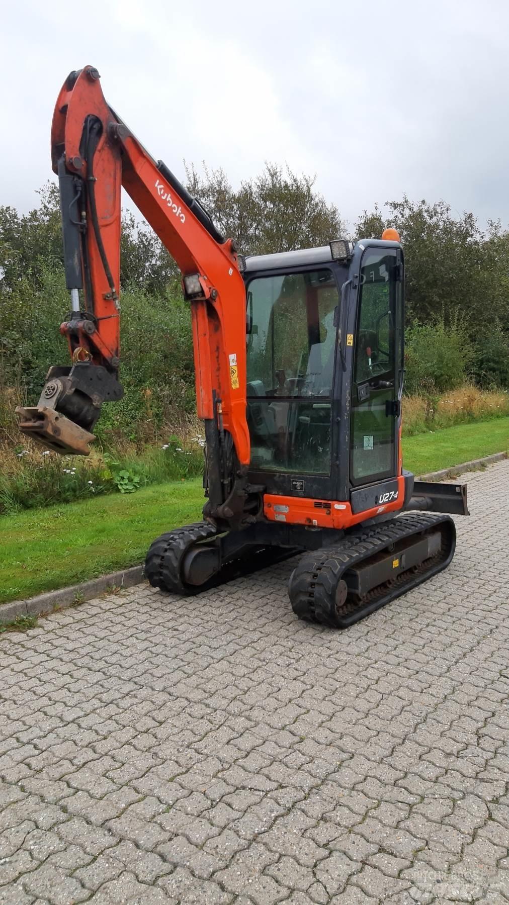 Kubota U27-3 Mini ekskavatörler, 7 tona dek