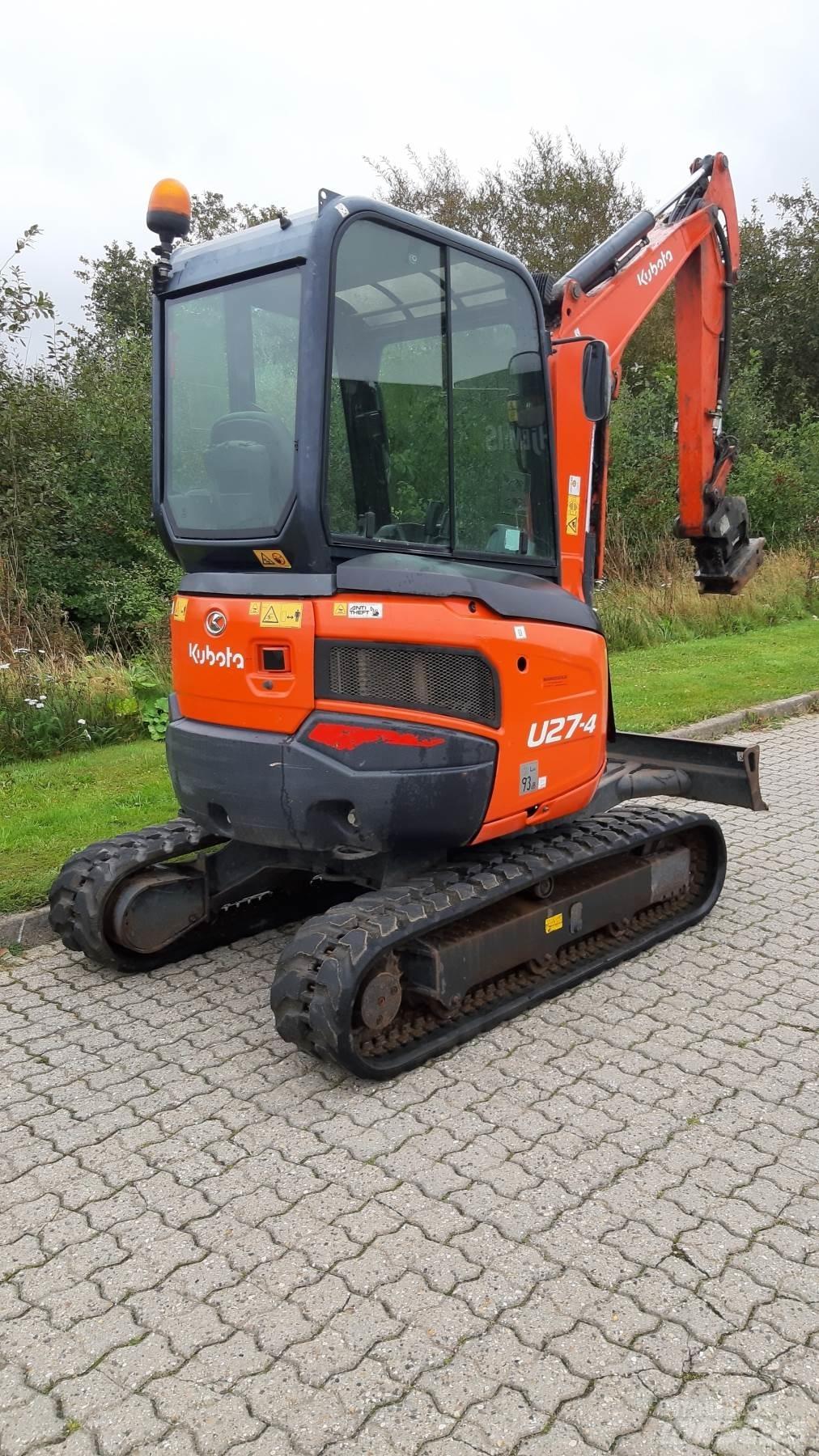 Kubota U27-3 Mini ekskavatörler, 7 tona dek