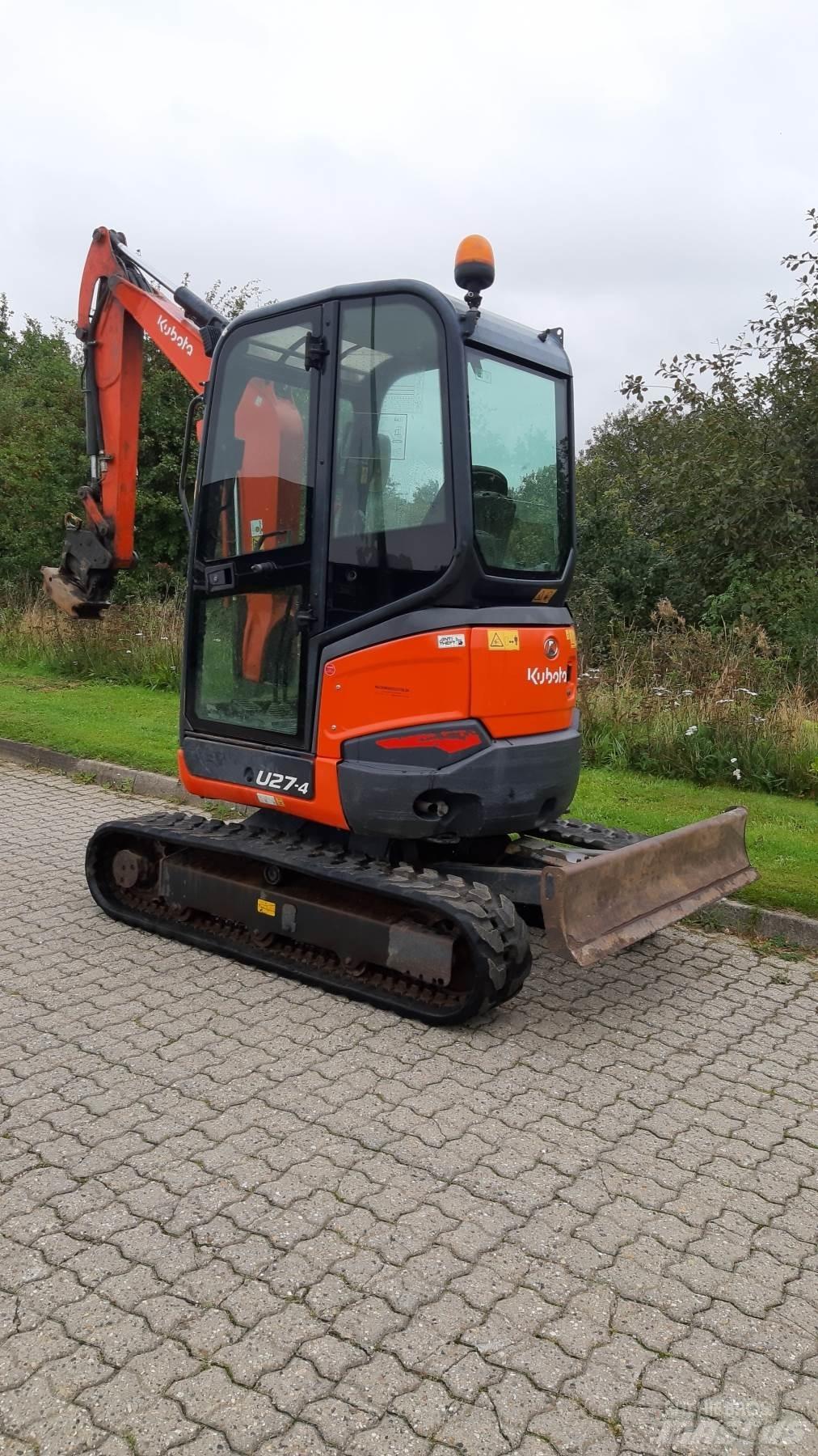 Kubota U27-3 Mini ekskavatörler, 7 tona dek