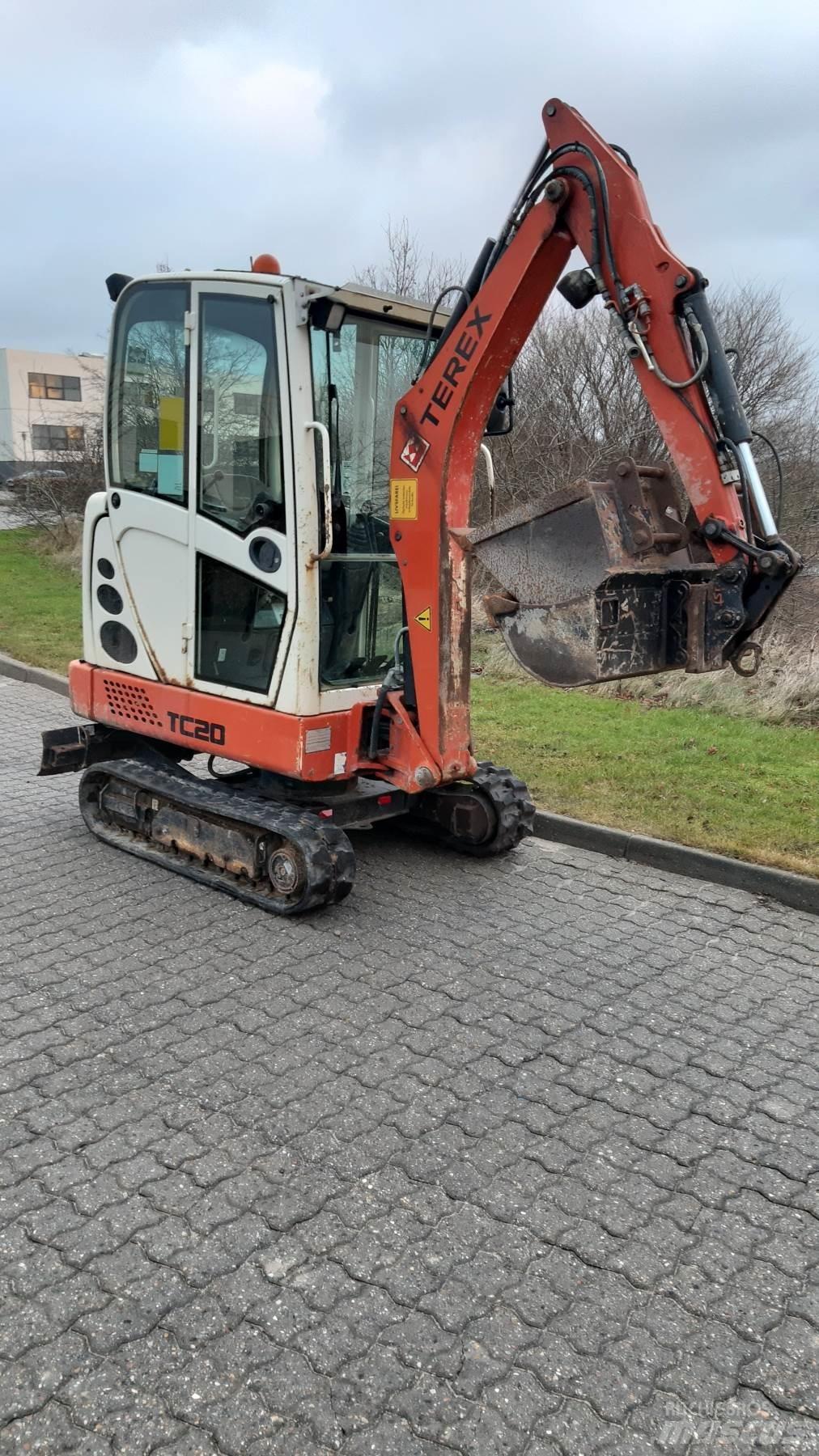 Terex TC20 Mini ekskavatörler, 7 tona dek