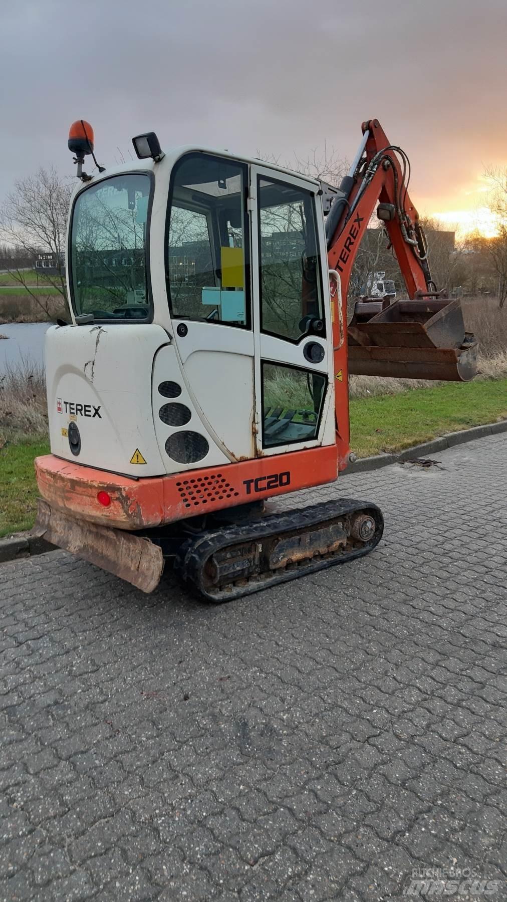 Terex TC20 Mini ekskavatörler, 7 tona dek