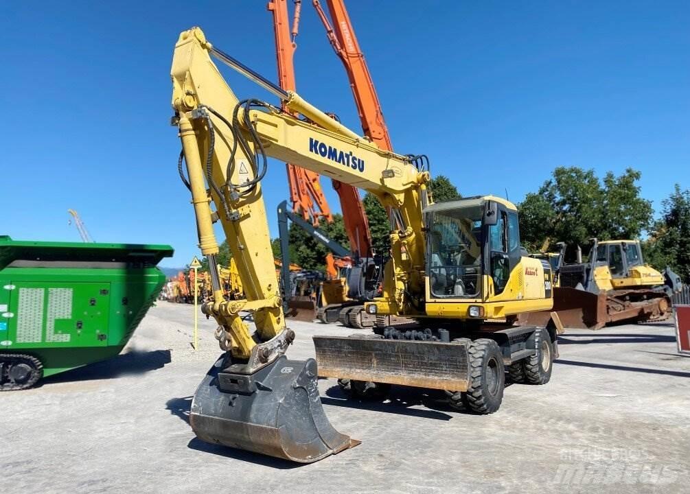 Komatsu PW200 7K Lastik tekerli ekskavatörler