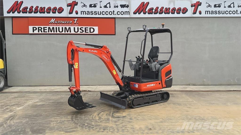 Kubota KX018-4 Mini ekskavatörler, 7 tona dek