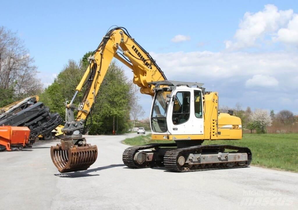 Liebherr R317 Litronic Lastik tekerli ekskavatörler