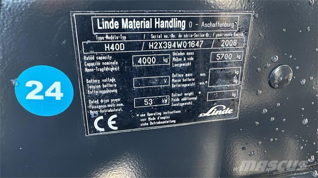 Linde H40D Dizel forkliftler