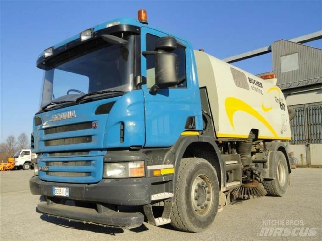 Scania P 230 Bucher Süpürme kamyonları