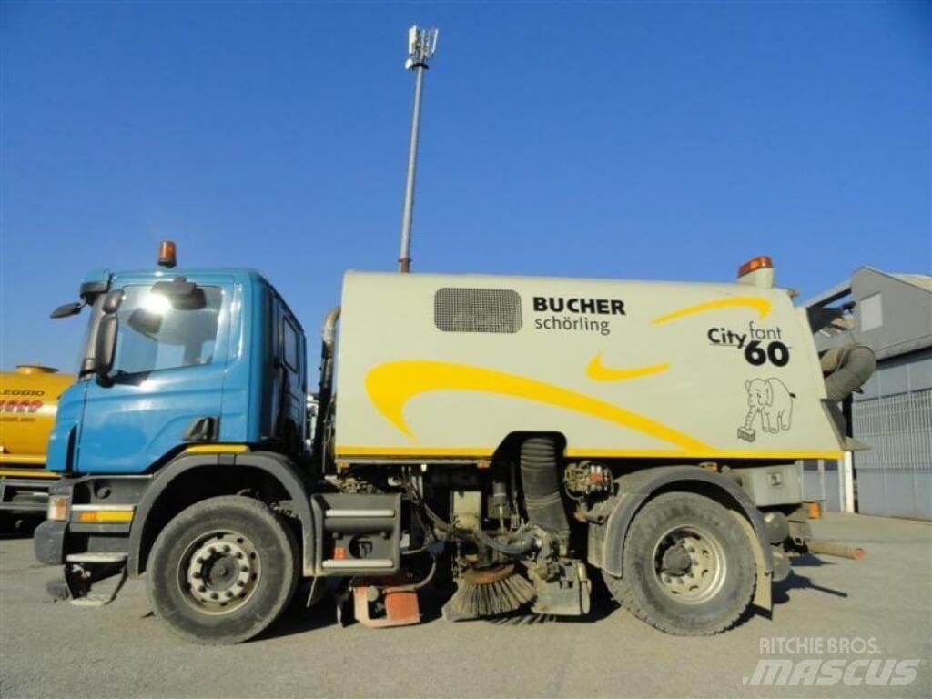Scania P 230 Bucher Süpürme kamyonları