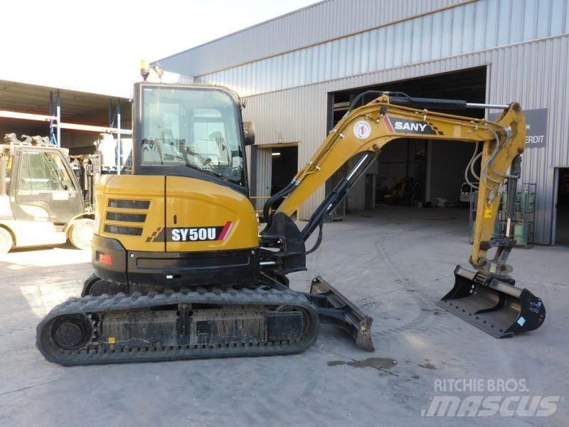 Sany SY50U Mini ekskavatörler, 7 tona dek