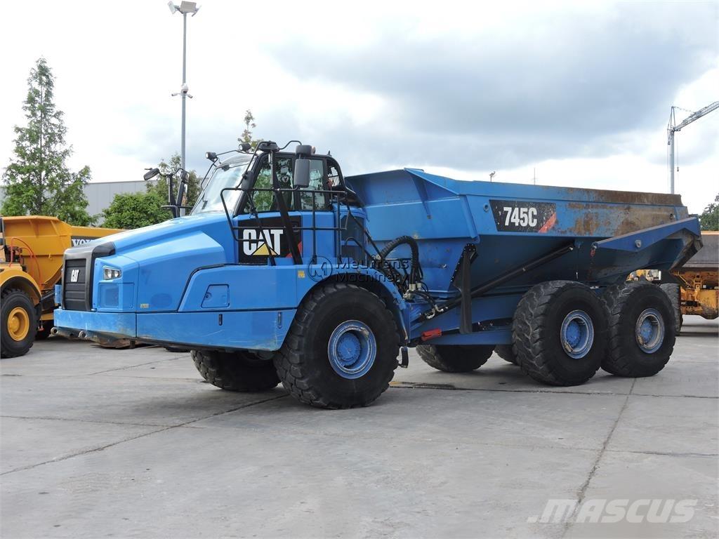 CAT 745C TAILGATE Belden kirma kaya kamyonu