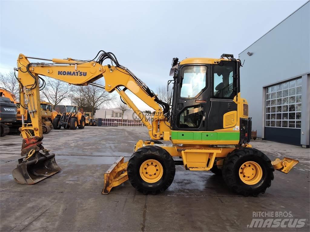 Komatsu PW98 Lastik tekerli ekskavatörler