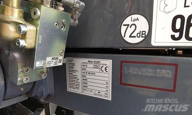 Atlas 140 W Lastik tekerli ekskavatörler