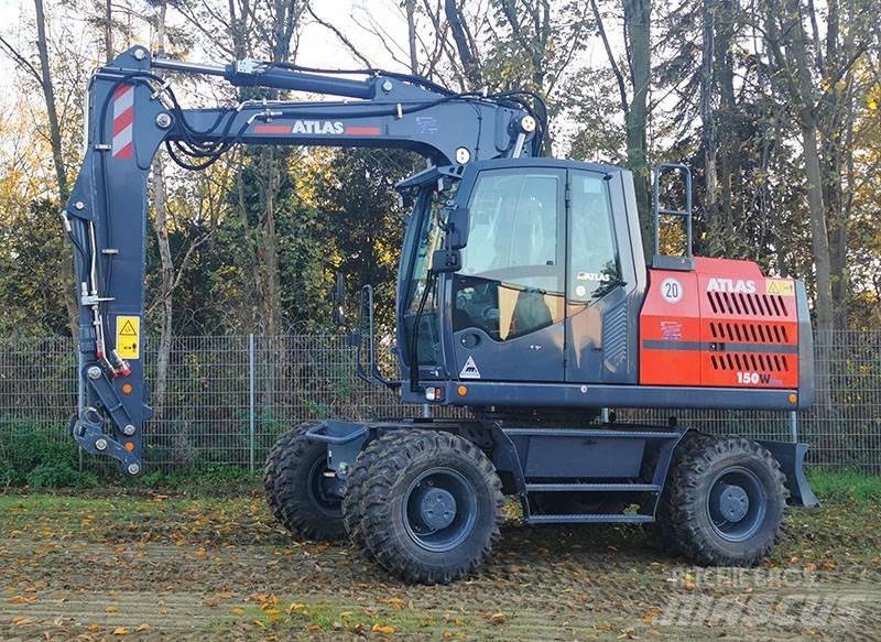 Atlas 150 W Lastik tekerli ekskavatörler
