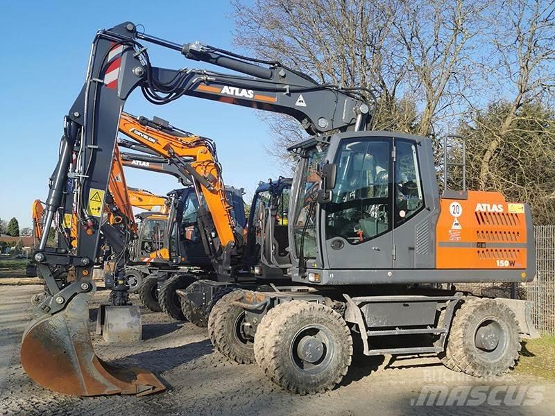 Atlas 150 W Lastik tekerli ekskavatörler