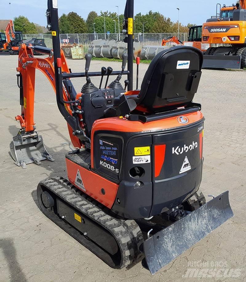 Kubota K 008-5 VHG Mini ekskavatörler, 7 tona dek