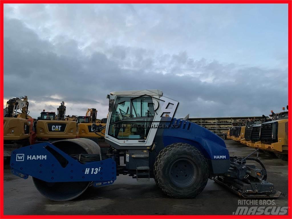 Hamm H 13i + Platten Tek tamburlu silindirler