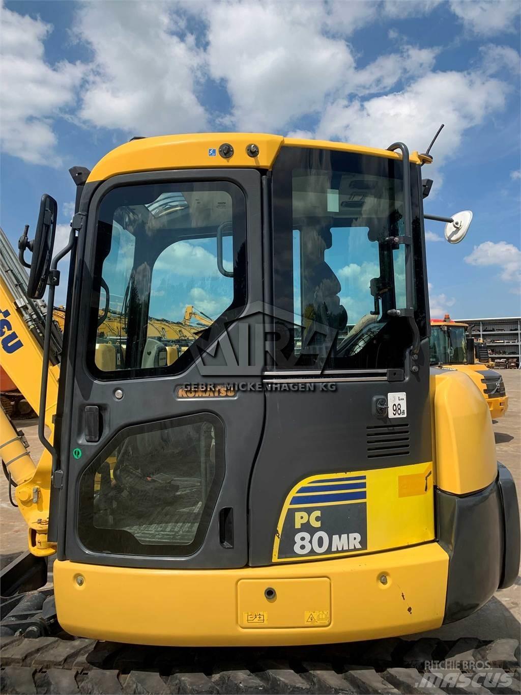 Komatsu PC80 MR-3 Mini ekskavatörler, 7 tona dek