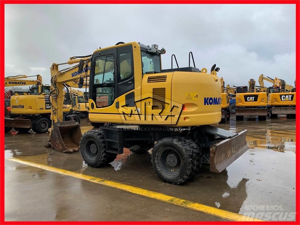 Komatsu PW148-10 Lastik tekerli ekskavatörler