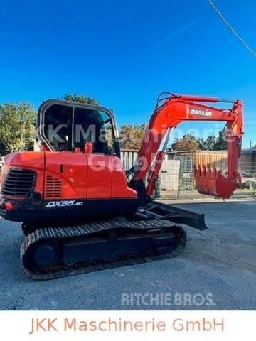 Doosan DX 55-9C Mini ekskavatörler, 7 tona dek