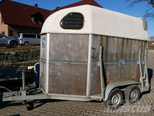  Holz Poly 2 Pferde Hayvan nakil römorklari