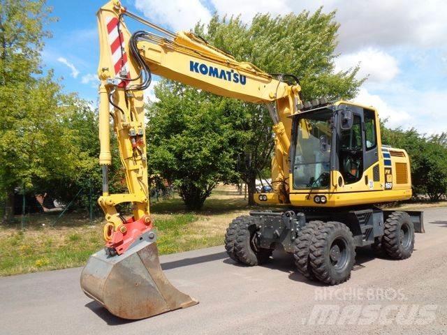 Komatsu PW 160-10 Lastik tekerli ekskavatörler