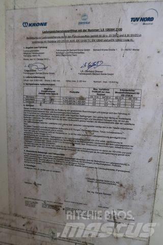 Krone ZZ Kayar tenteli çekiciler