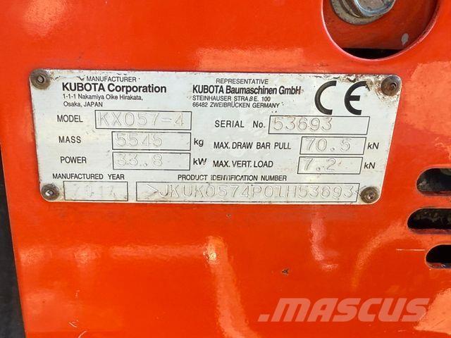 Kubota KX057-4 Mini ekskavatörler, 7 tona dek