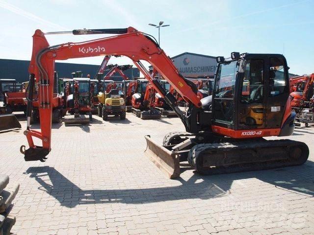 Kubota KX080-4a Mini ekskavatörler, 7 tona dek